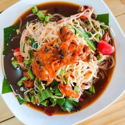 ตำขนมจีนหอยดอง
