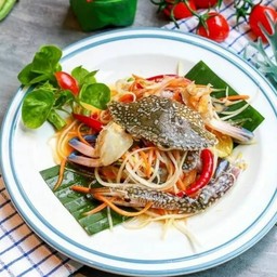 [ครัวมะละกอ] ส้มตำปูม้าสด