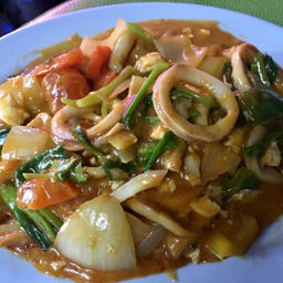หมึกผัดไข่เค็ม (เป็นกับ)