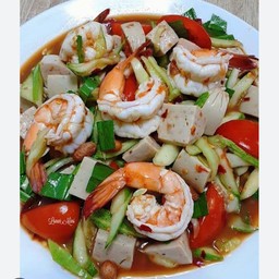 ตำแตงกุ้งสุก