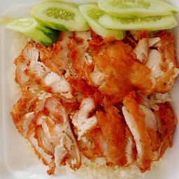 ข้าวมันไก่ทอด