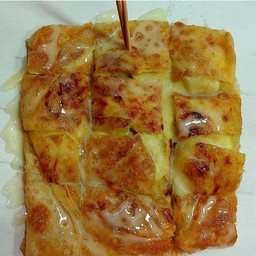 โรตี ชีส + กล้วย ( ใส่กล่อง )