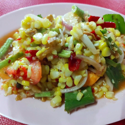 ตำข้าวโพดกุ้งสด