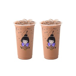 ชานมโกโก้ 2แก้ว ลดแรง