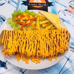 ปลาทอดราดชีส