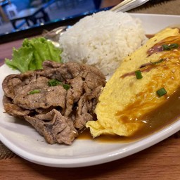 ข้าวไข่ลาวาหมูสันคอ(พิเศษ)