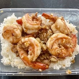 ข้าวกุ้งกระเทียม