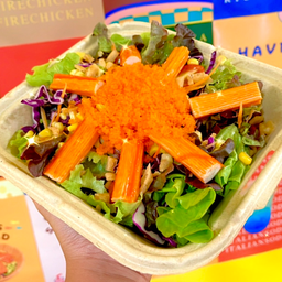 สลัดปูอัดไข่กุ้ง