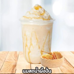 นมสดน้ำผึ้งปั่น