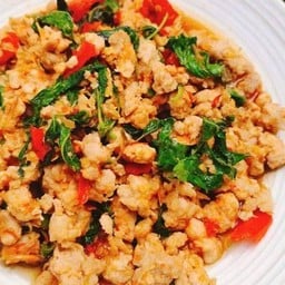 กะเพราจับกัง (ครัวแม่ปลานิน)