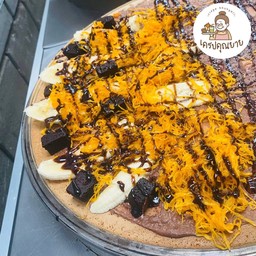 เครปบราวนี่หนึบ ฝอยทองเพชรบุรี กล้วยหอมทอง นูเทลล่าแท้