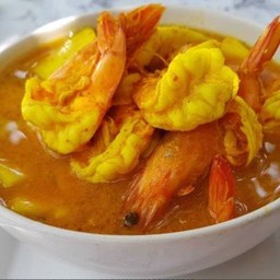 (กับข้าว)แกงส้มกุ้งหน่อไม้ดอง