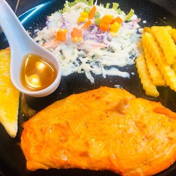 สเต็กไก่สไปซี่ (อก)