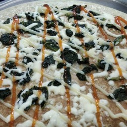 เครปผักโขมอบ+ชีส