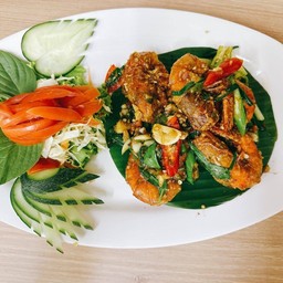 กุ้งผัดพริกขี้หนู