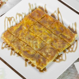 โรตีใส่ไข่คาราเมล