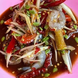 ตำกุ้งสด