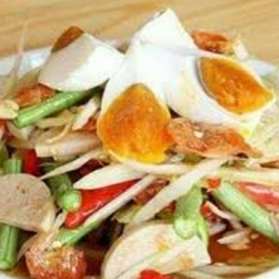 ส้มตำหมูยอใข่เค็ม