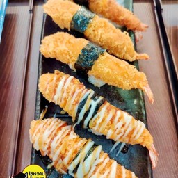 ซูชิกุ้งทอดราดมายองเนส