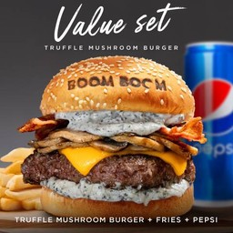 Truffle Mushroom Burger Set