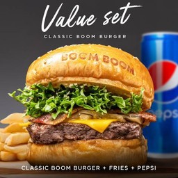 Classic Boom Burger Set