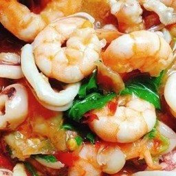 กะเพราทะเล(กับข้าว)