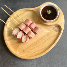 แฮมไก่สามชั้นพันปูอัด (ย่าง)