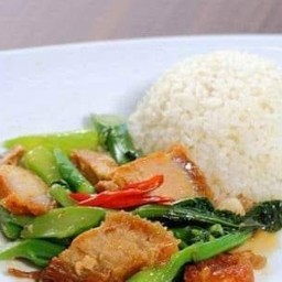 คะน้าผัดน้ำมันหอย