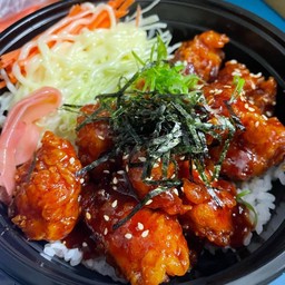 ข้าวไก่ทอดซอสเกาหลี