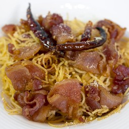 สปาเก็ตตี้เบคอน (angel hair)