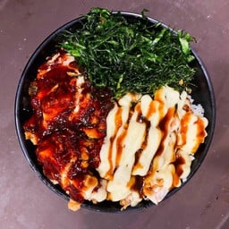 ข้าวไก่ราด2ซอส