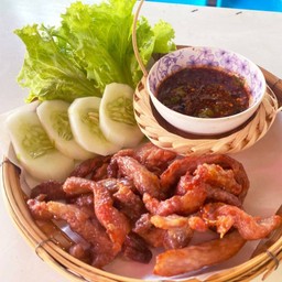 หมูแดดเดียว X น้ำจิ้มแจ่ว