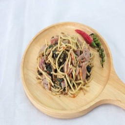 สปาเก็ตตี้ผัดฉ่าแฮม