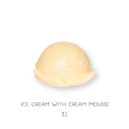 Ice Cream with Cream Mousse ไอศครีมพร้อมมูสครีมสด