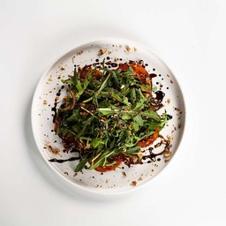 Tomato Rocket Carpaccio with Balsamic Dressing