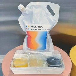 Milk Tea 1 L. Set เซทชานม 1 ลิตร พร้อมเลือกท็อปปิ้ง 3 อย่าง