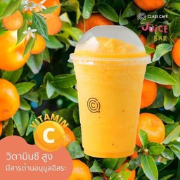 น้ำส้มคั้นสด 100% แบบปั่น