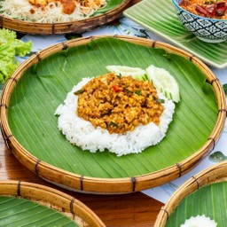 คั่วกลิ้ง+ข้าวสวยหอมมะลิ size-L