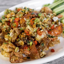 ปูนิ่มคั่วพริกเกลือ