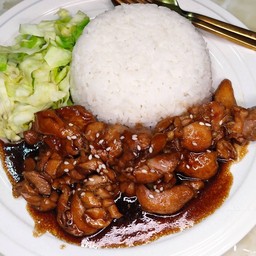 ข้าว ไก่เทอริยากิ+ไข่ดาว