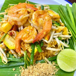 ผัดไทยกุ้งสด