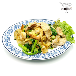 ผัดซีอิ้ว เส้นใหญ่ (เลือกเนื้อสัตว์)