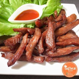 หมูแดดเดียวทอด