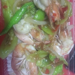 พริกหยวก+ทะเลราดข้าว