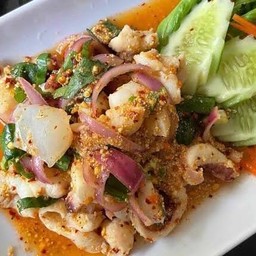 ลาบปลาหมึก