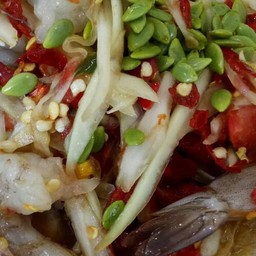 ตำกุ้งสด