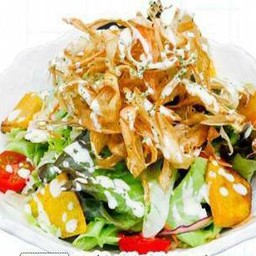 1106.PARIPARI SALAD Pumpkin & Burdock Chips Salad  สลัดฟักทองและโกะโบกรอบ