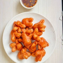 ไส้กรอกแดงทอด