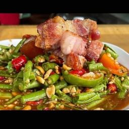 ตำถั่วคอหมูย่าง