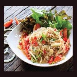 ยำวุ้นเส้นหมูสับ